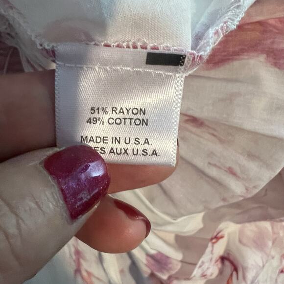 MISA Los Angeles Dress Coquette Revolve Dina In Abstract Rose M Romantic NWT - Picture 10 of 10